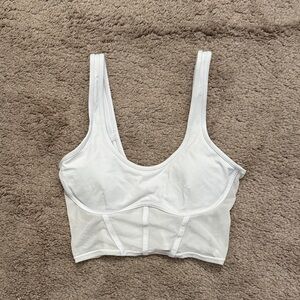Alo yoga mesh corset tank top white size medium